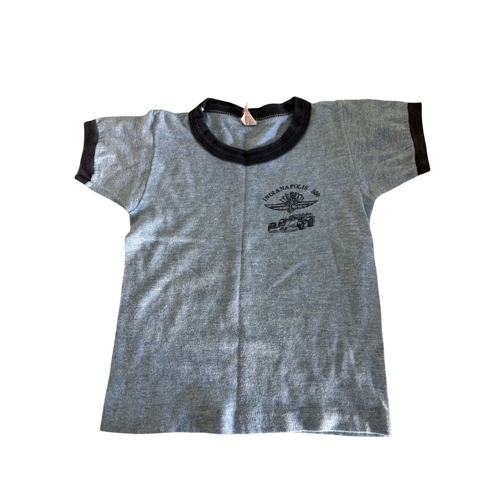 Vintage sportswear by wolf Indianapolis 500 child ringer t-shirt sz 5-6